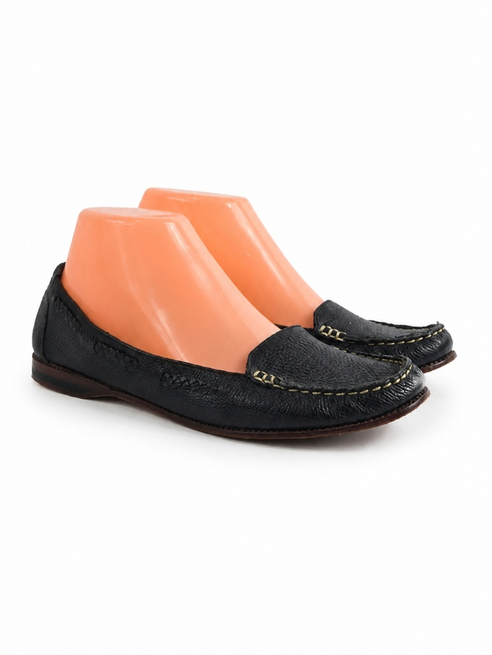 Michael Kors Black Leather Slip-On Loafers Women's Flats Size 7.5